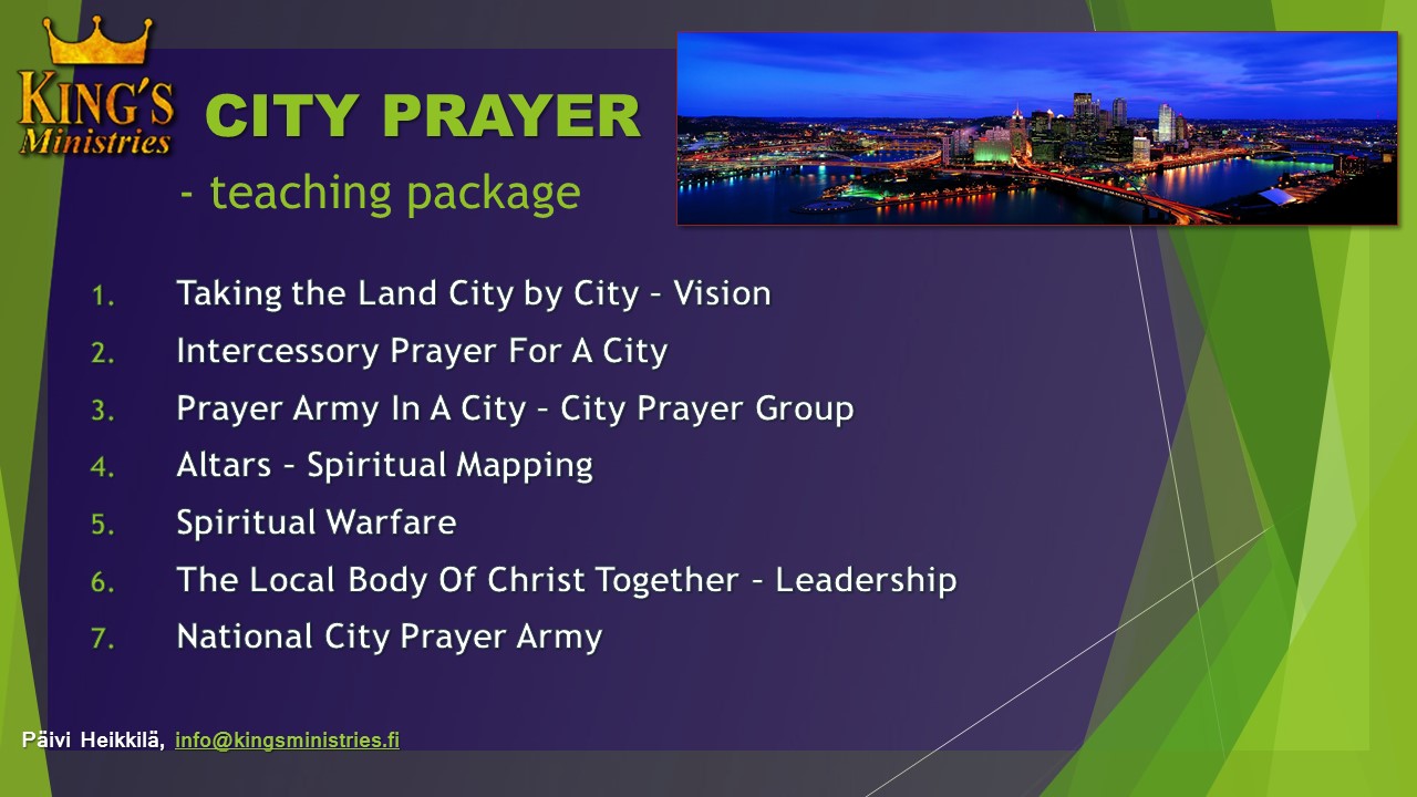 CITY PRAYER Teaching Package (in English)